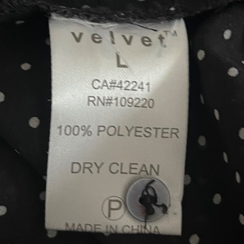 Velvet Woman Blouse long sleeve Large bout neck polyester - Picture 6 of 7